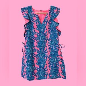 Lily Pulitzer Astara Shift Romper in Prosecco Pink Dilly Dally - Size 8